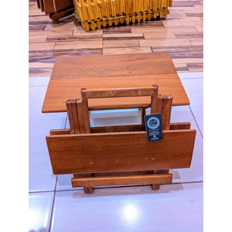 Rehal Ulin Folding Table Size 33cm / Rehal Iron Wood Genuine Kalimantan ...