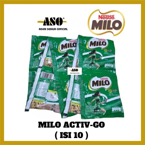 MILO Activ-Go Susu Bubuk Sachet 22 gr RENCENG ( ISI 10 )