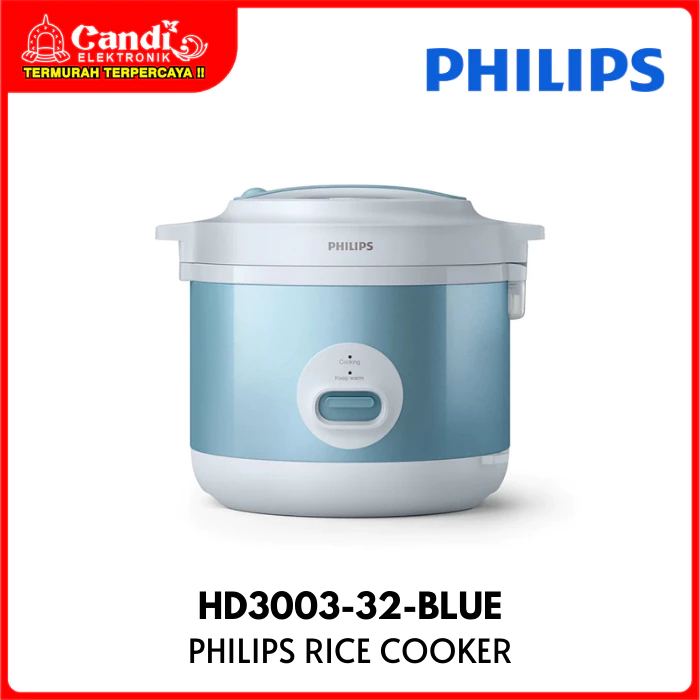 PHILIPS Rice Cooker 3in1 Penanak Nasi Kapasitas 1,8 Liter HD3003-32-BLUE