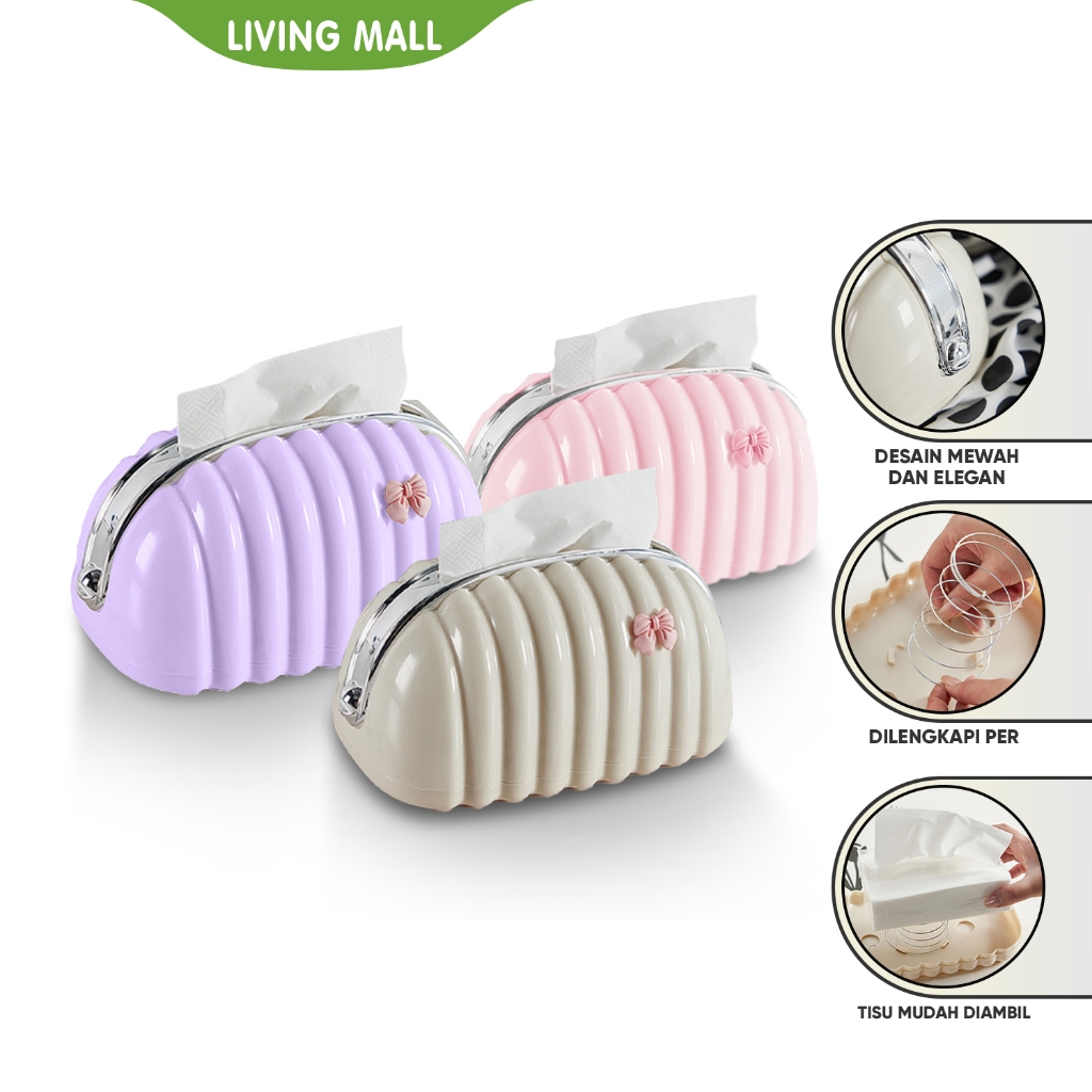 Living MALL Mini Tissue Holder Pouch Box Minimalist Tissue Box/Super ...