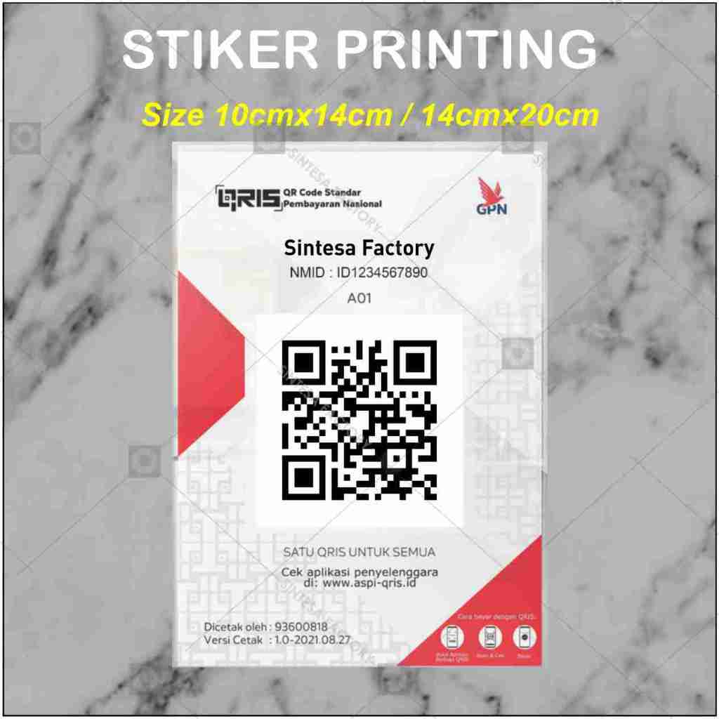 Custom Print Qris Barcode Payment Stickers | Shopee Singapore