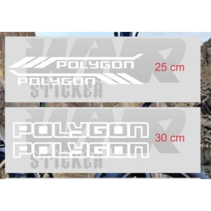 Polygon Bicycle Cutting Stickers One Set As Pictured | Shopee Singapore