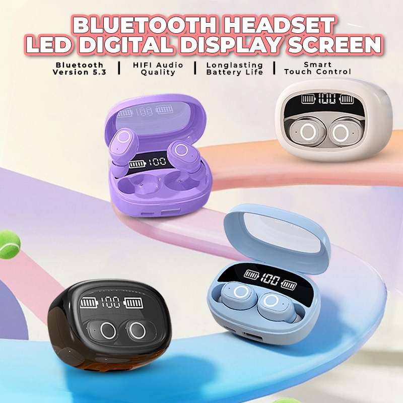 Matei COD TWS S9 Earphone Wireless Portable Mini Earbuds Headset Bluetooth HiFi Stereo LED Display
