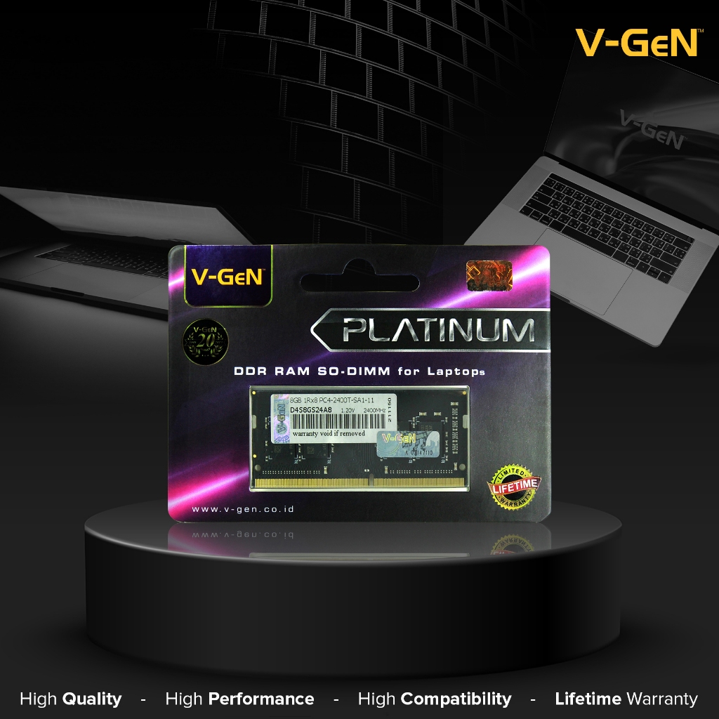 RAM Laptop DDR4 4GB 8GB 16GB 32GB SODIMM PC-19200 21300 25600 2133MHz 2400MHz 2666MHz 3200MHz V-GeN - Gambar 3