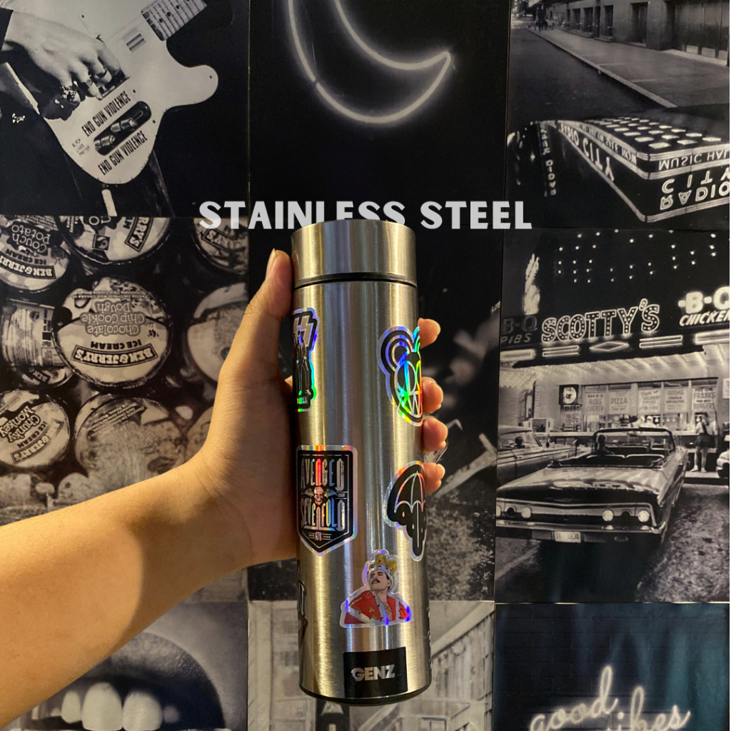 Genz Tumbler Premium Stainless Steel (SILVER) 500Ml LED TEMPERATUR foto 2