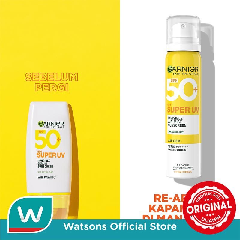Garnier Super UV Invisible Air-Mist Sunscreen SPF 50+ PA++++ 75 ml - Gambar 4