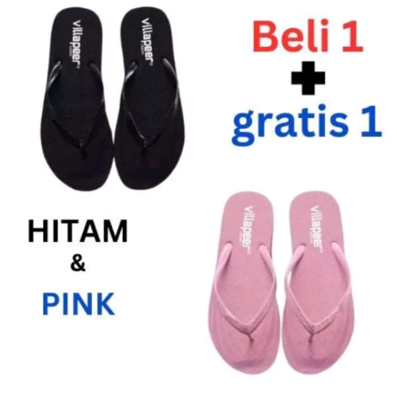 CTS Sendal sandal jepit wanita classic trendy terbaru beli1pasang bonus1pasang