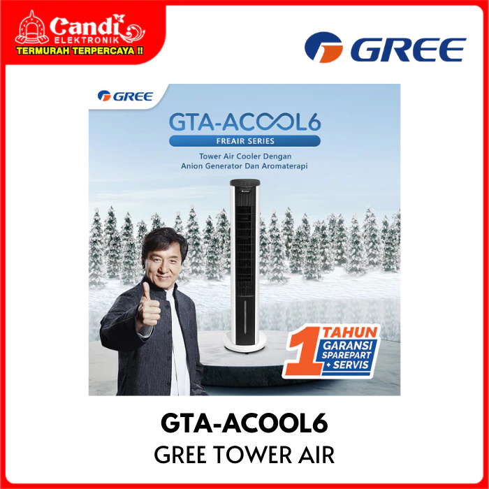 GREE Tower Air Cooler Kapasitas Tangki 6 Liter GTA-ACOOL6 - Gambar 4
