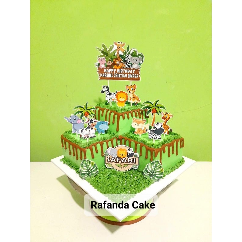 Animal birthday cake topper animal birthday topper | Shopee Singapore