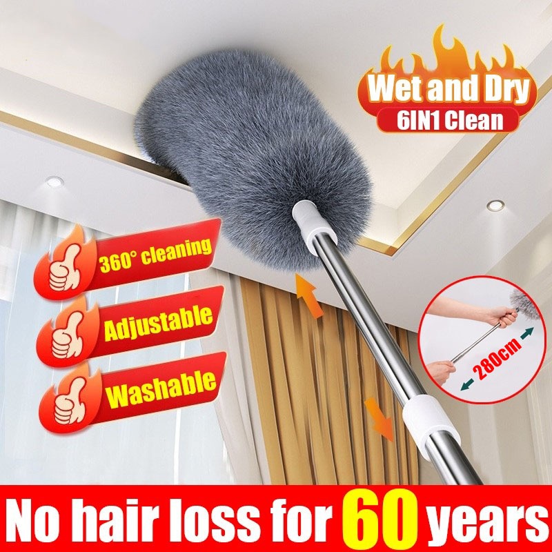 Ceiling Duster With Extension Pole Microfiber Duster 100 Inch Telescopic Extension Pole Kit - View #4
