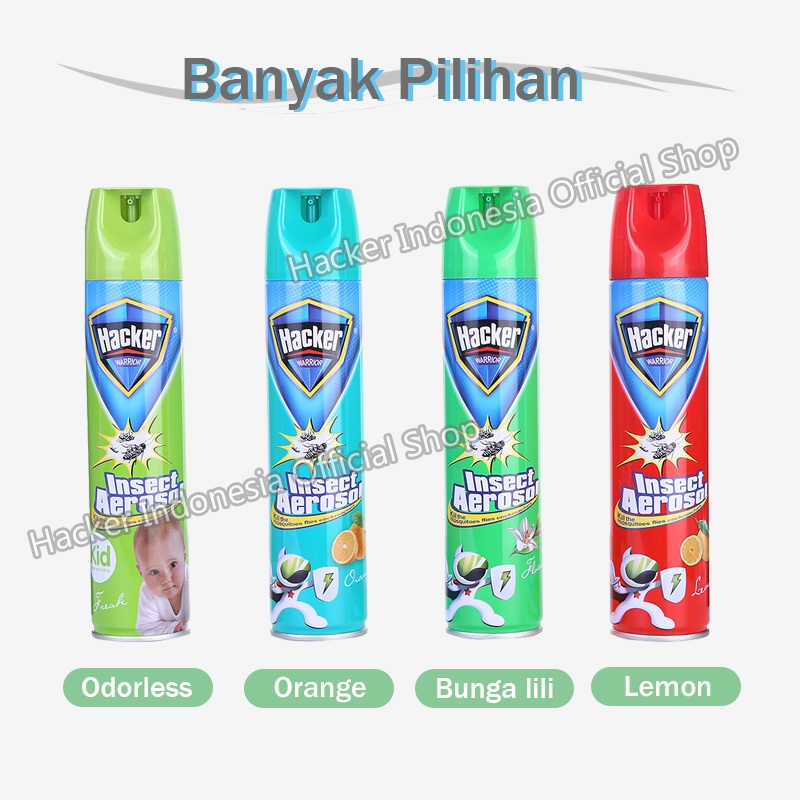 Hacker Aerosol 300mL / Semprot Obat Nyamuk Ampuh - Bunuh Nyamuk Penyebab Demam Berdarah (DBD) - Gambar 4