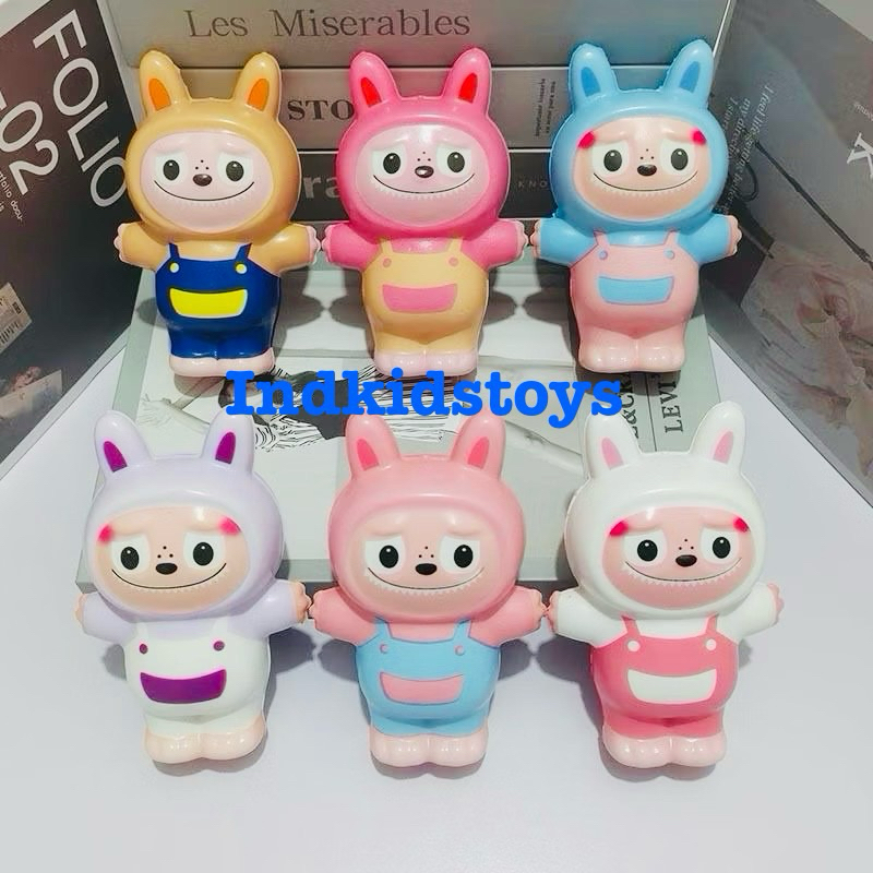 Cute LED Labubu Squishy Slowmo Labubu Squishy Squeeze Toy Stress ...
