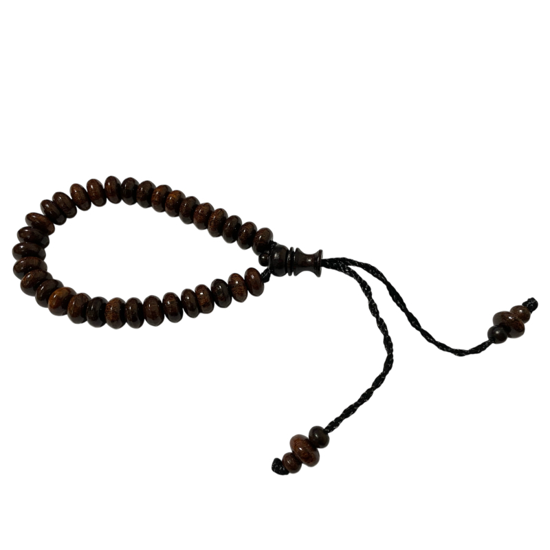 PUSAT17 TASBIH KAYU 33PCS BUTIR PIPIH KAYU GALIH ASEM GALIH KELOR TASBIH SOUVENIR UMROH HAJI TASBIH GELANG IBADAH SOUVENIR PERNIKAHAN TASBEH SHOLAT MUSLIM - Gambar 2