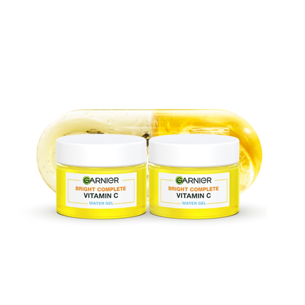 [PAKET HEMAT ISI 2] GARNIER Bright Complete Vitamin C Ceramide Barrier Moisturizer Gel 50ml - Water Gel Skincare Pelembab Ringan untuk mencerahkan tone up pelembab wajah cream pemutih wajah glowing cepat - Gambar 2