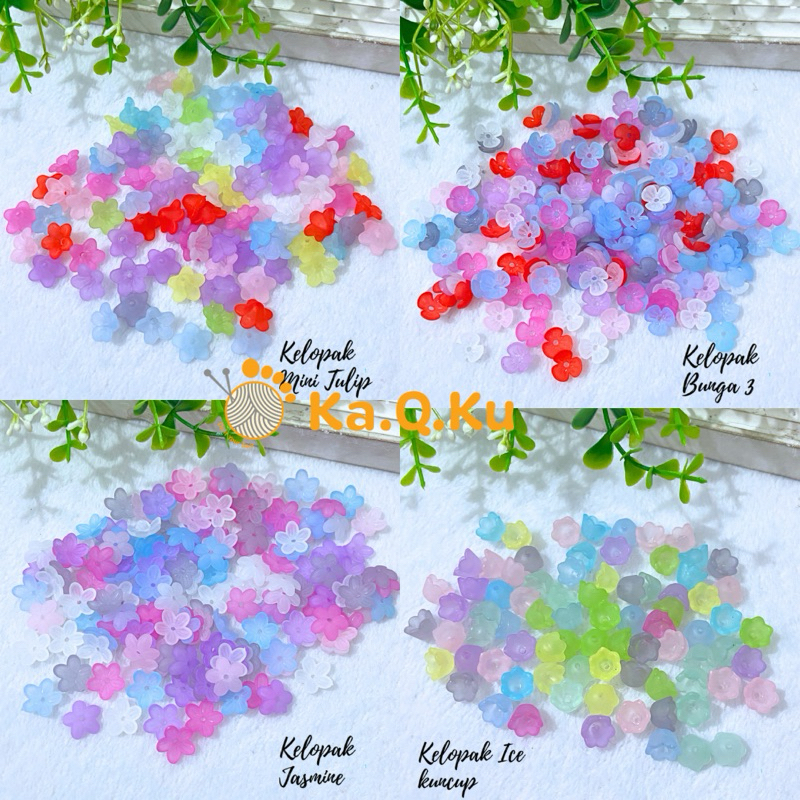 Mini CRAFT MOZA ICE PETAL BEADS (20 grams) | Shopee Singapore