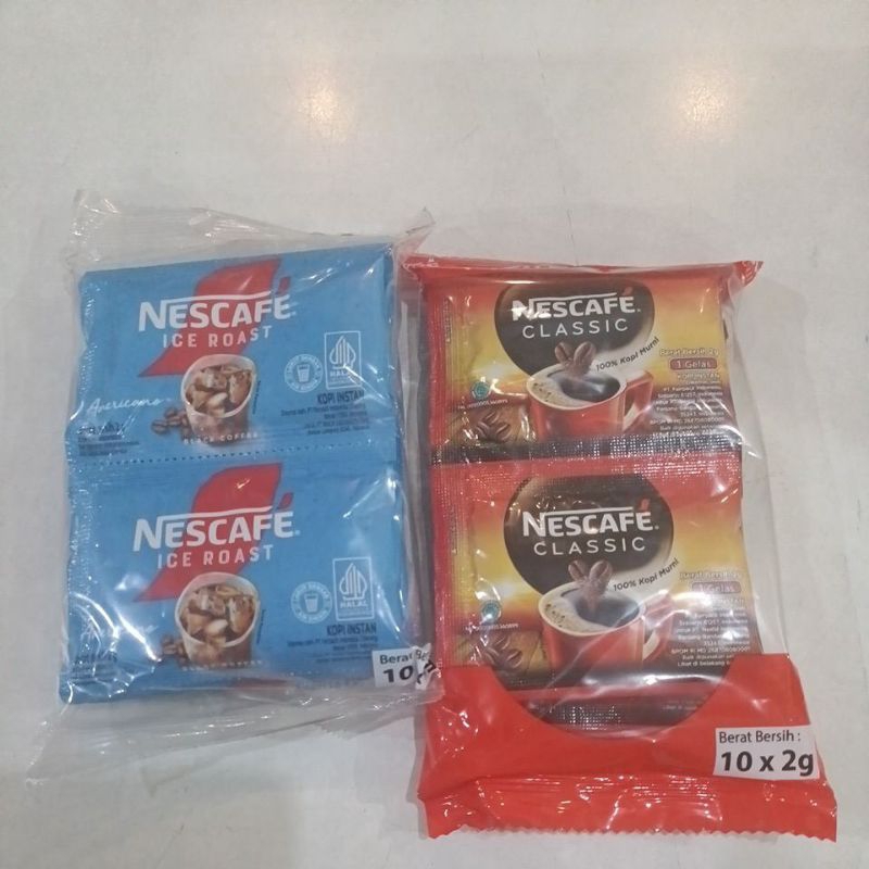 Nescafe Ice Roast Americano / Nescafe Classic Renteng contains 10 pcs ...