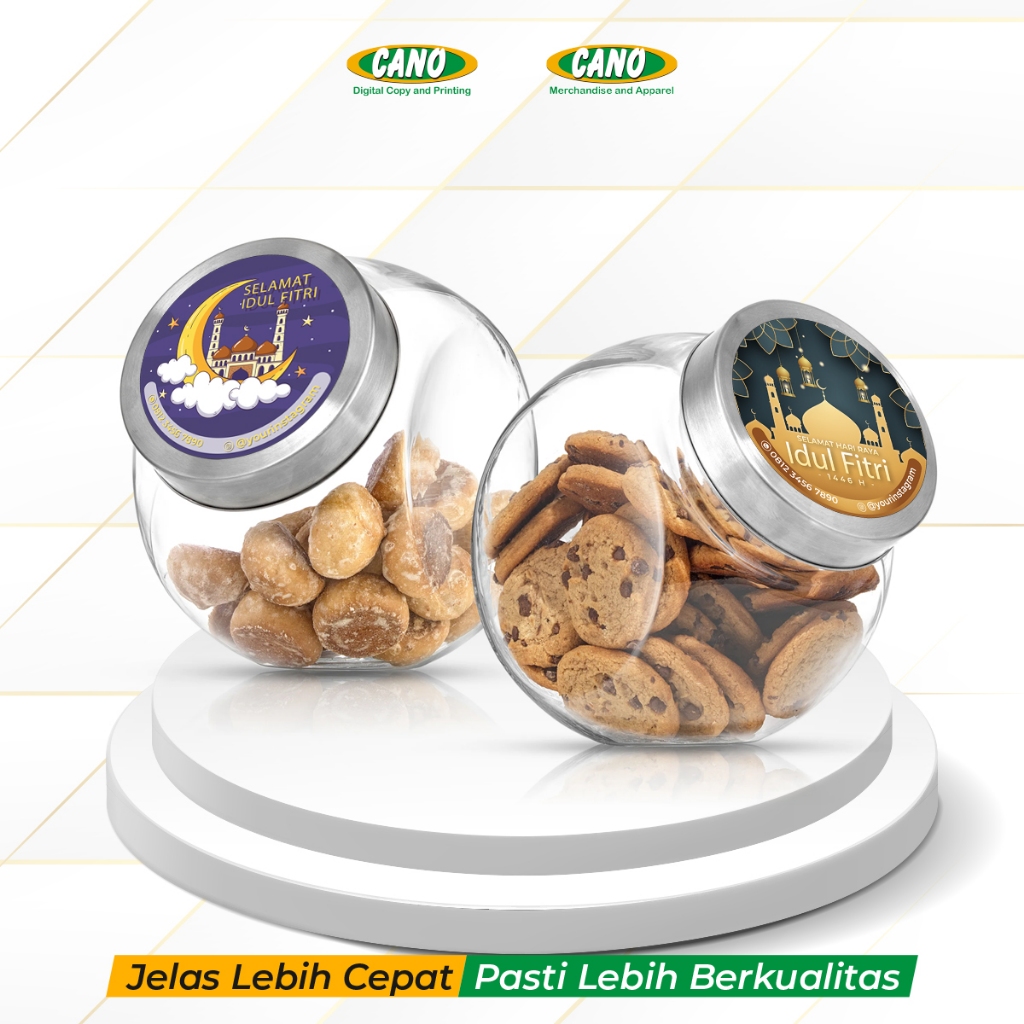 Cano Vinyl Packaging Label Sticker 7x7 cm Special for Ramadhan and Eid ...