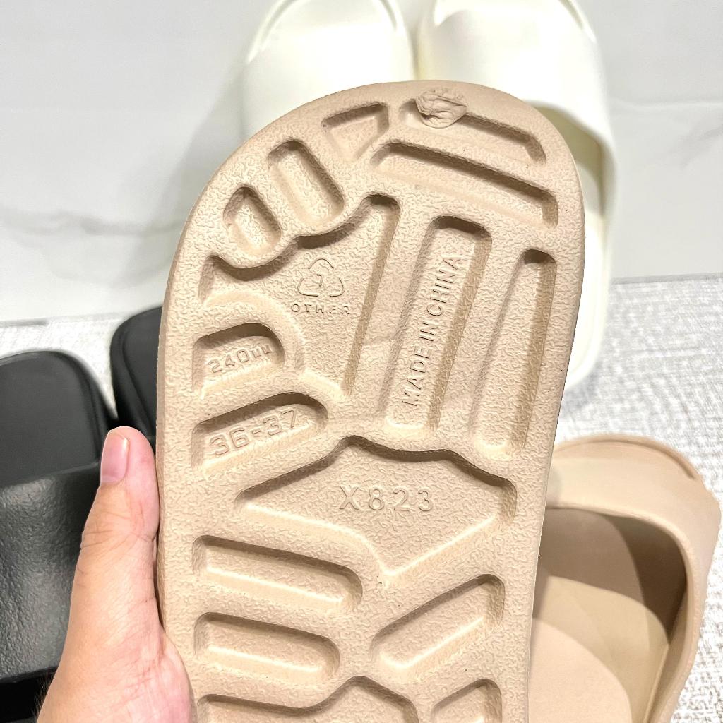 ⭐Dreamyhouse⭐ Sendal Wedges Karet Sandal Wanita Korean Style Selop Polos Bahan Tebal 823 - Gambar 3