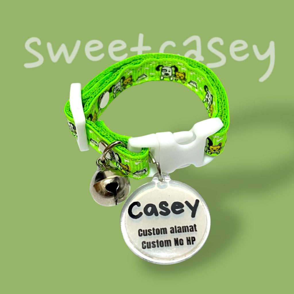 KALUNG KUCING CUSTOM NAMA/COCIL CATNECKLACE/KALUNG KUCING GRATIS NAMA - Gambar 2