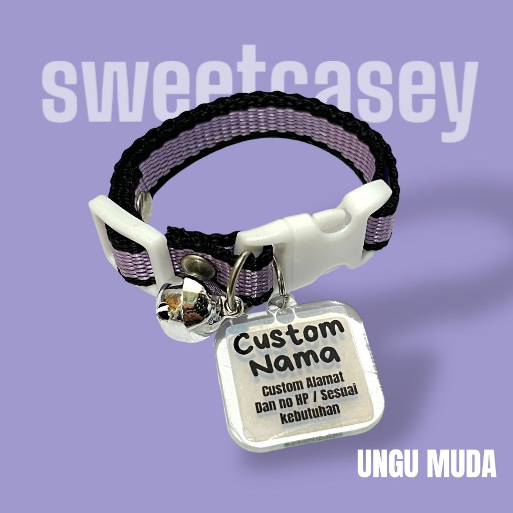 KALUNG KUCING CUSTOM NAMA/LINE CATNECKLACE FREE NAMA/KALUNG KUCING FREE NAMA