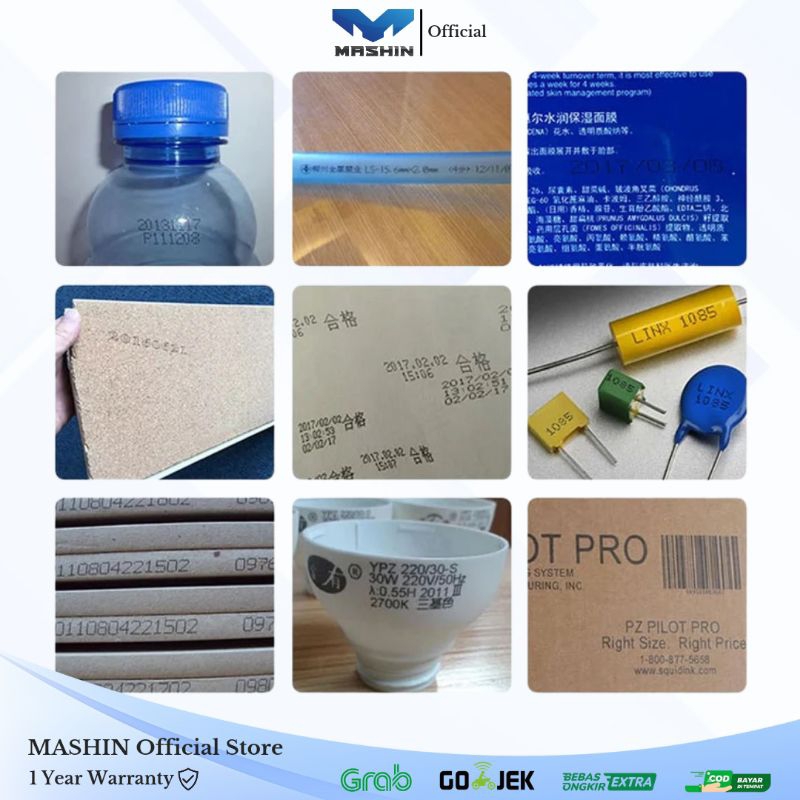 Mashin - Mesin Handheld Inkjet Printer Logo Expired Date dan Barcode Portable - Gambar 3