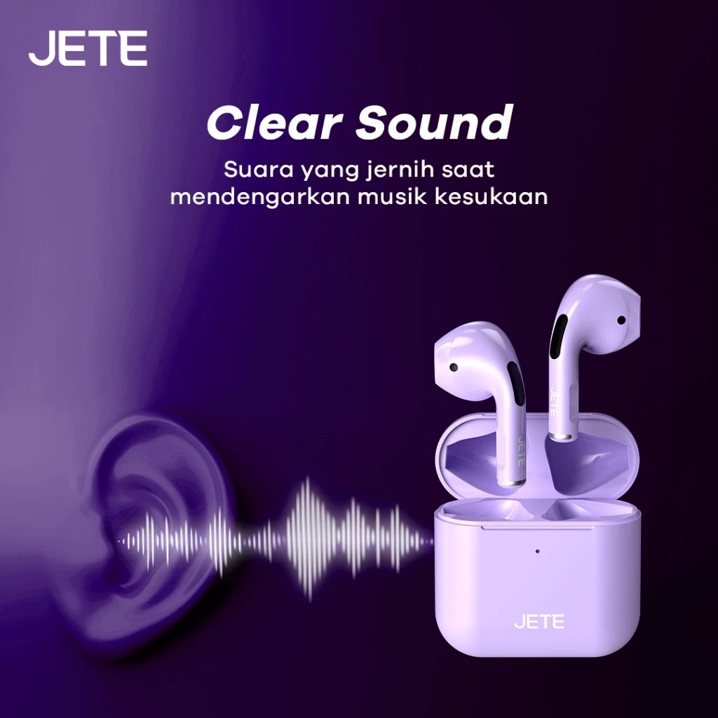 JETE CE2 TWS Earbuds Headset Bluetooth IPX5 - Earbuds - Headset - Garansi 2 Tahun - Gambar 3