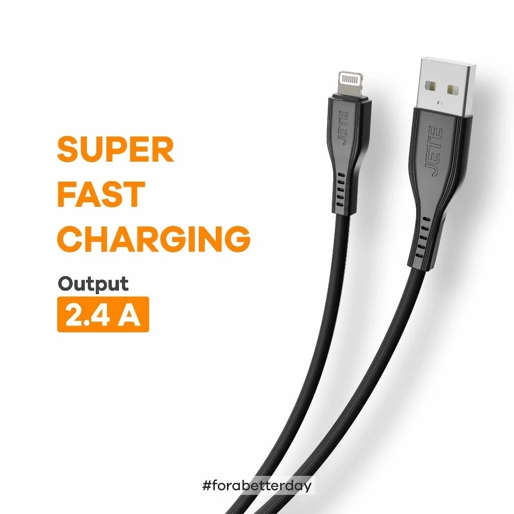 Kabel Data Kabel USB Lightning Fast Charging JETE Tiny 3 - Garansi 2 Tahun - Gambar 2
