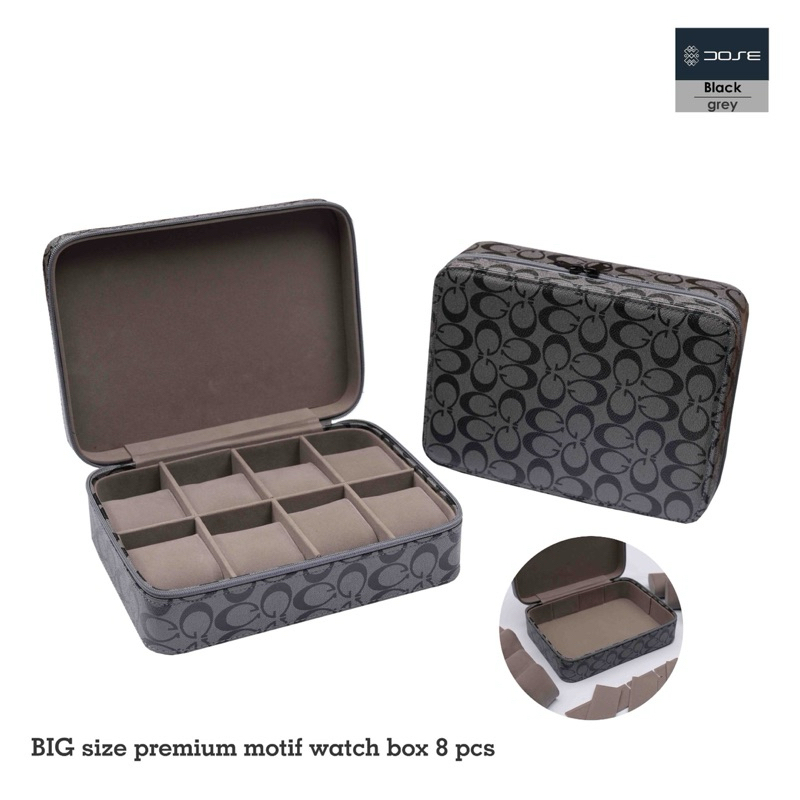 Jumbo Large size watch box contains 8 pcs non glass jewelry and watch box