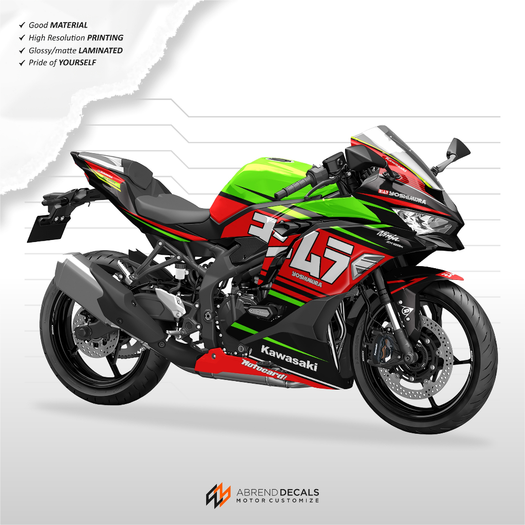Decal FULLBODY ZX25R LIVERY YOSHIMURA / KAWASAKI NINJA ZX-25R ...