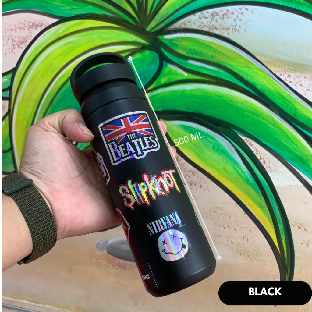 Tumbler Japan Hook Travel Aesthetic Metal Band Tahan Panas & Dingin foto 4