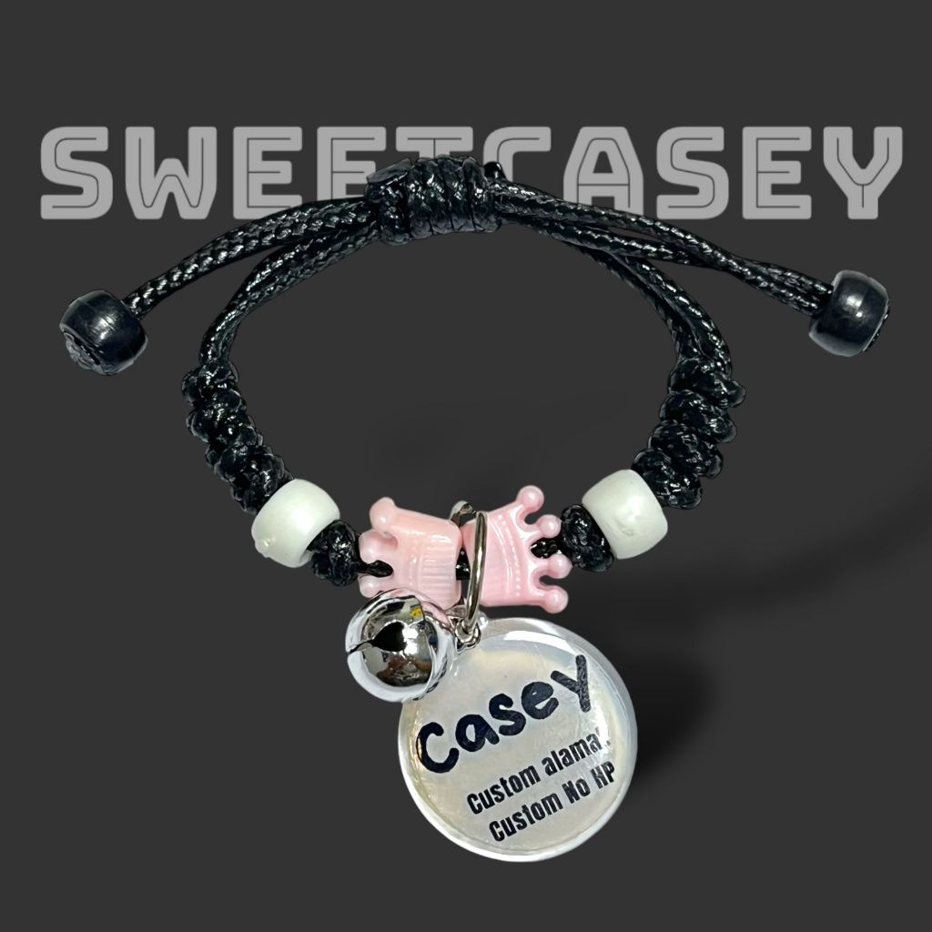 KALUNG KUCING GODIVA/KALUNG KUCING FREE CUSTOM NAMA/CAT NECKLACE FREE NAMA - Gambar 2