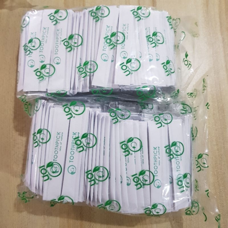 500pcs Sterile Bamboo Toothpicks / Paper Wrapped Toothpicks | Shopee ...