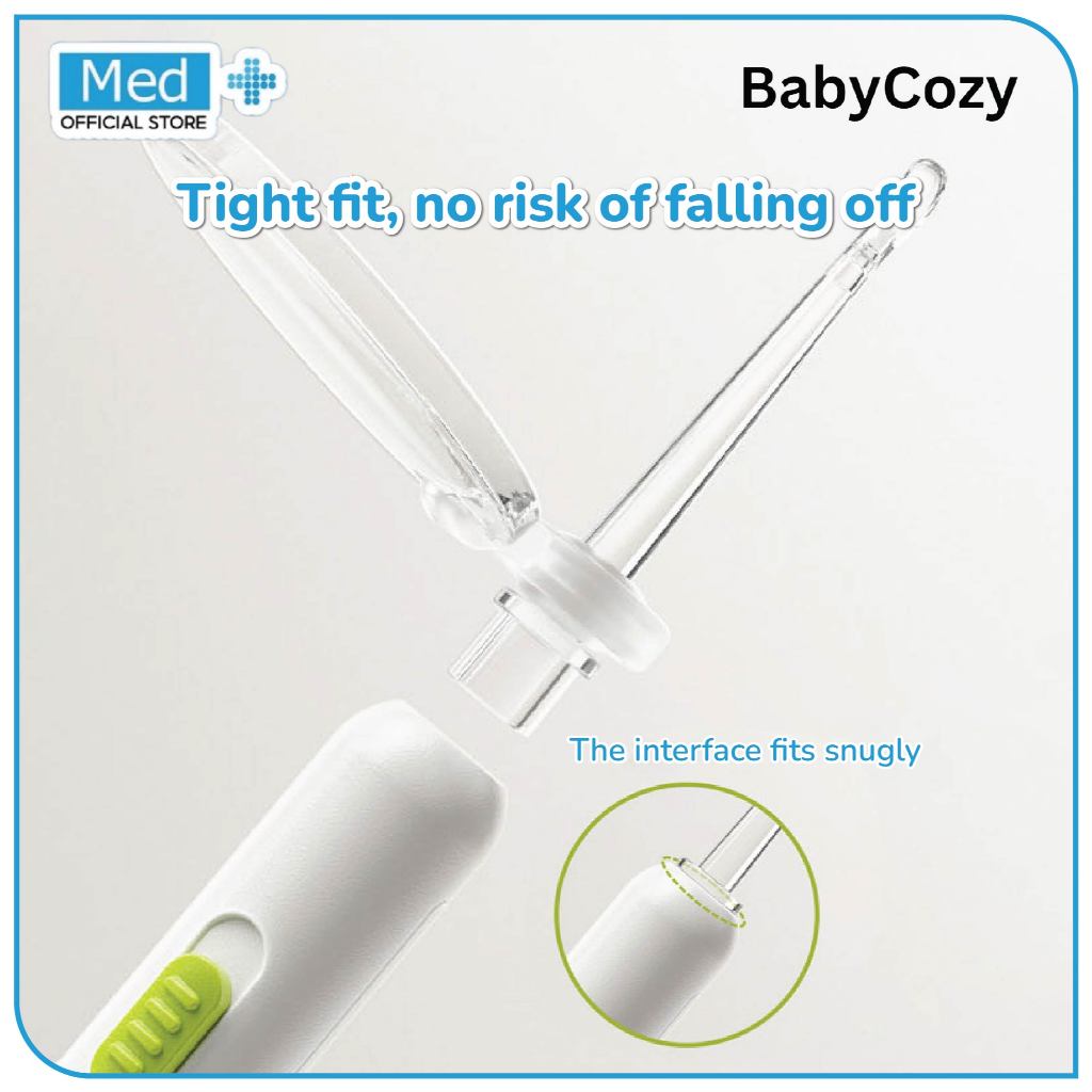 Med+ BabyCozy Korek Kuping LED Pembersih Telinga Bayi Silikon Korek Upil Rechargeable Ear pick Earpick Nose Tweezer - Gambar 4