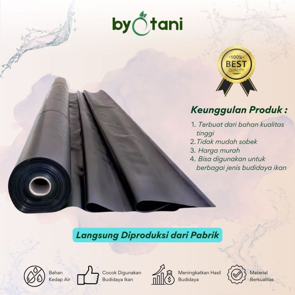 Plastik HDPE Geomembrane Tebal 500 Micron Lebar 6 Meter - Gambar 4