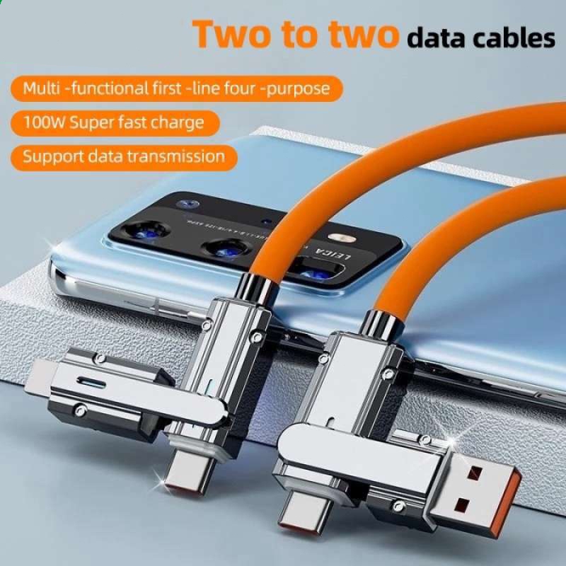 Matei COD Kabel Data Kabel USB 4 in 1 USB Type C to Type C Iphone Lightning 4in1 Fast Charging Micro Type C Lightning iphone