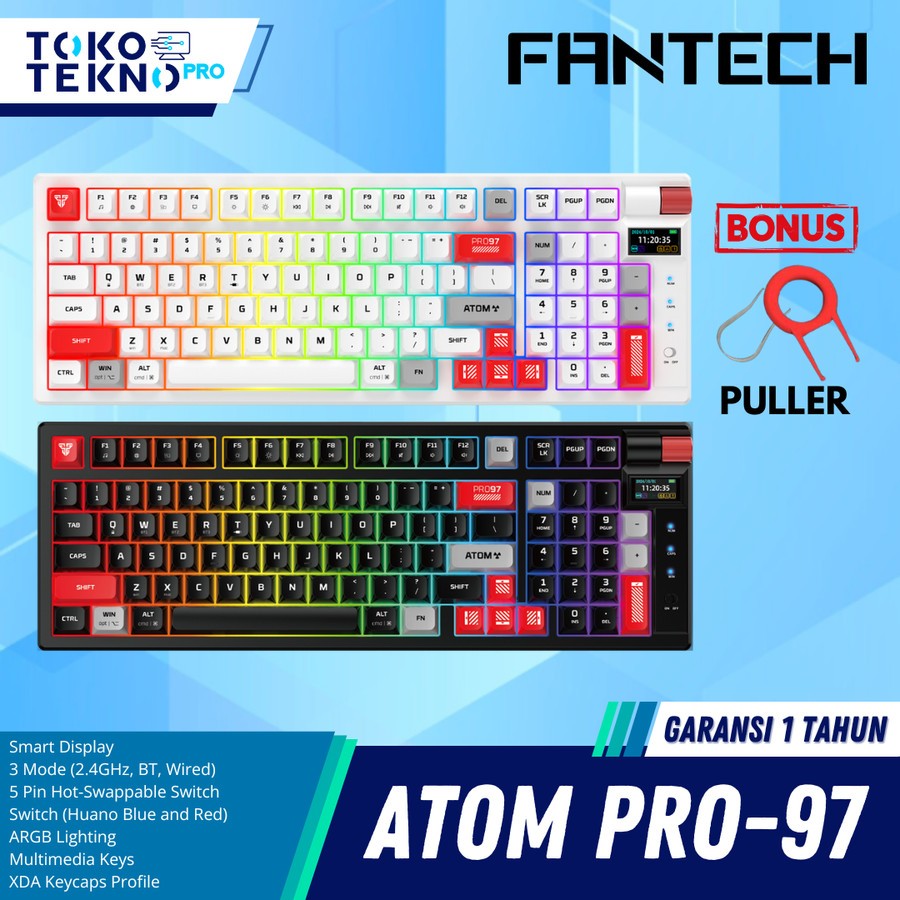 Fantech Atom Pro 97 / Atom Pro97 / MK918 Wireless Keyboard Mechanical Gaming With LED Screen