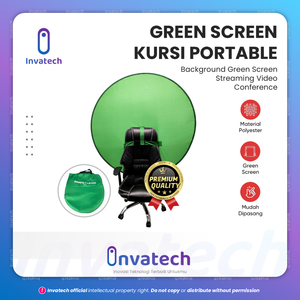 Green Screen Backdrop Background for Gaming Chairs – Portable, Folding ...