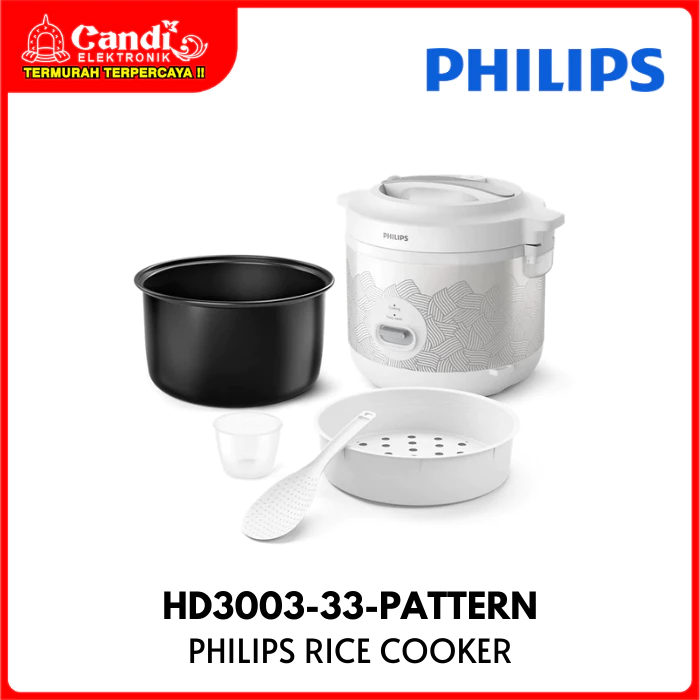 PHILIPS Rice Cooker Penanak Nasi 1,8 Liter HD3003-33-PATTERN - Gambar 3
