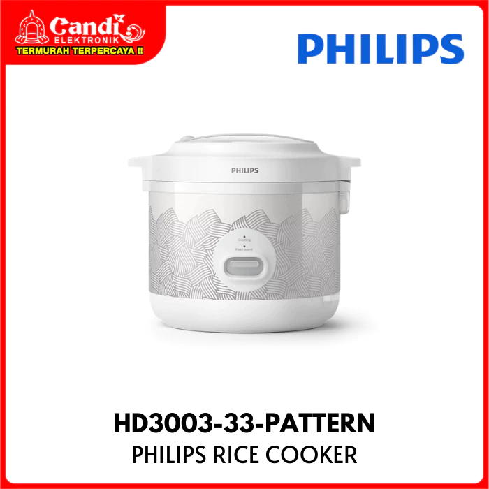 PHILIPS Rice Cooker Penanak Nasi 1,8 Liter HD3003-33-PATTERN