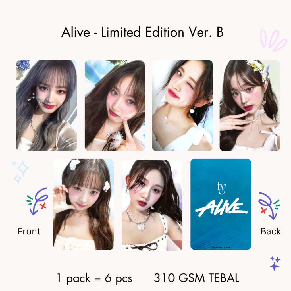 Photocard Ive Alive (6 pcs) - IVE ALIVE Premium PC Photocard 2
