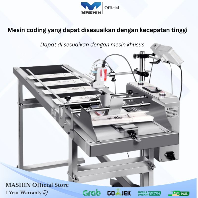 Mashin - MESIN CODING PRINTER YMZ-150P OTOMATIS // MACHINE EXPIRED DATE LOGO BARCODE - Gambar 3