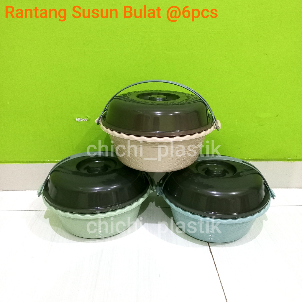 6PCS Round stacking food containers, large celebration food containers ...