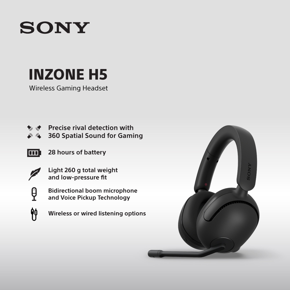 SONY INZONE H5 Wireless Gaming Headset WH-G500 - Gambar 2