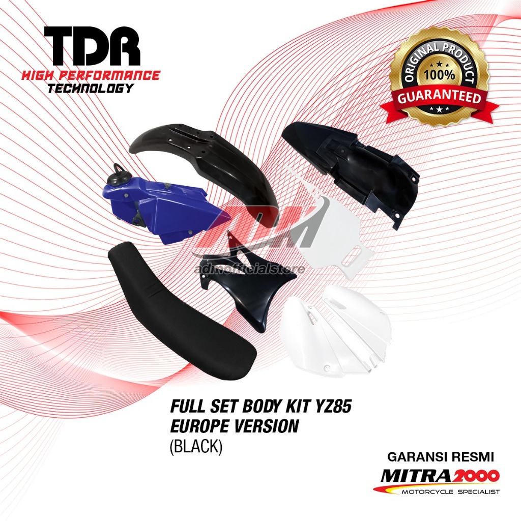 TDR Full Set Body Kit YZ85 Europe Version (BLACK) | Shopee Singapore