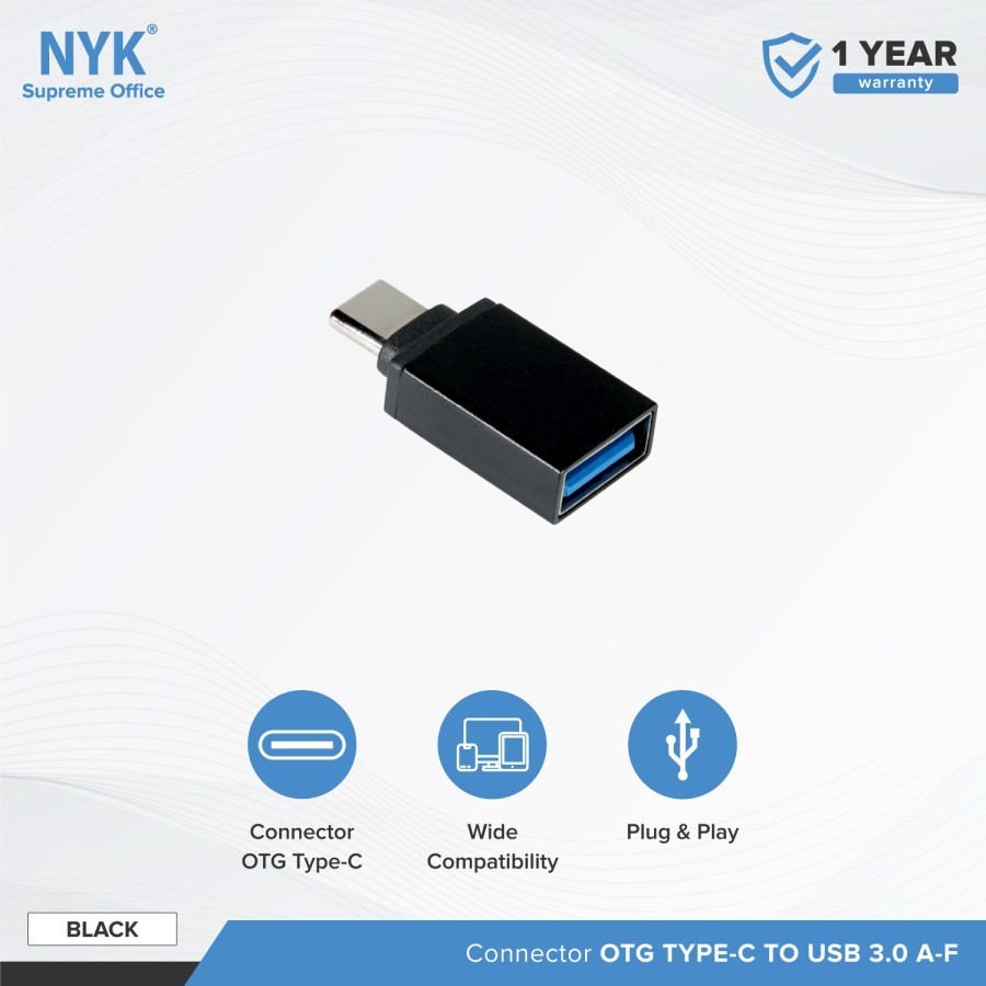 NYK Supreme OTG Converter USB / TYPE-C / Lighting For HP Audio Laptop - Gambar 3