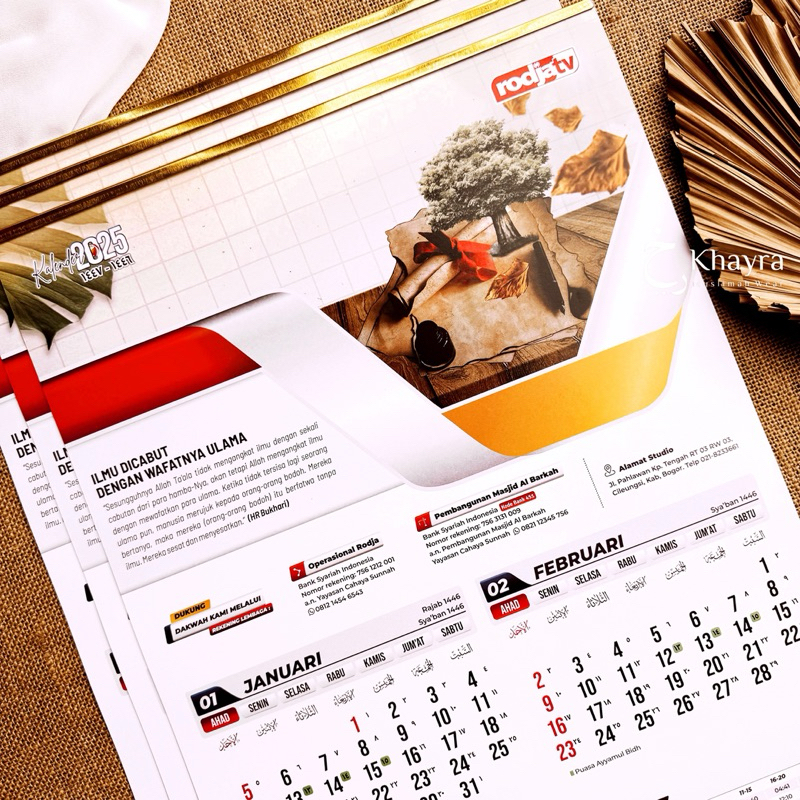 [ READY ] RODJA 2025 WALL CALENDAR HIJAIYAH CALENDAR | Islamic Calendar ...
