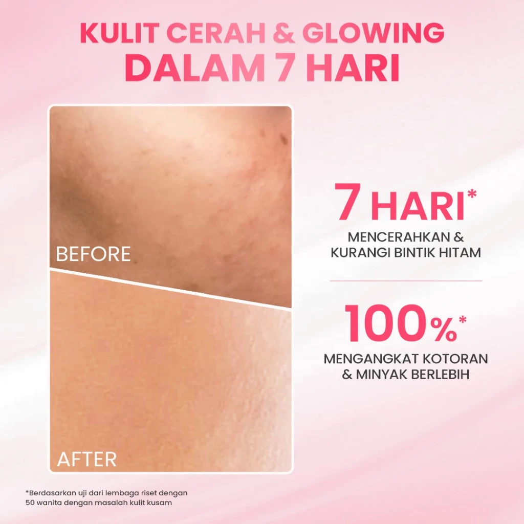 Hanasui Glow Expert Gentle Cleanser New Improved Formula - Sabun Cuci Muka Foam Cerah & Kurangi Kusam Lembut Tidak Ketarik - Gambar 3