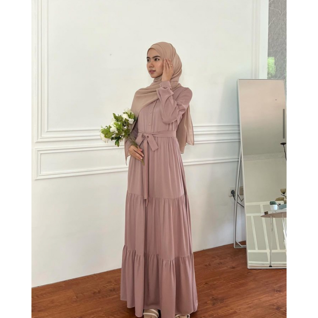 sachin and babi light blue dress Simple Gown with Hijab