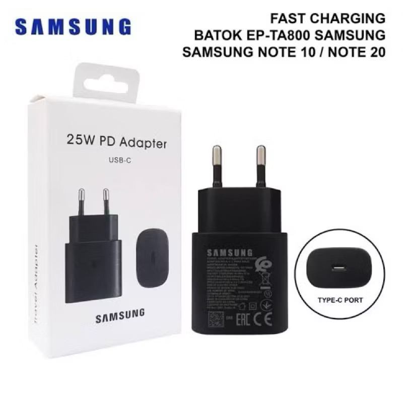 Original samsung 25watt super fast charging adapter/head shell ...