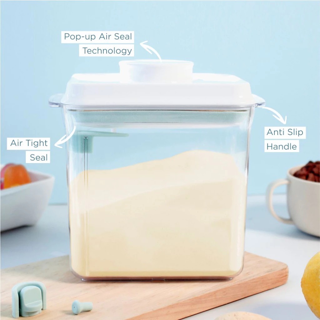 Tempat Susu Bubuk Kopi Tepung Gula Kedap Udara Milk Powder Container Scraper FREE SENDOK - Gambar 4